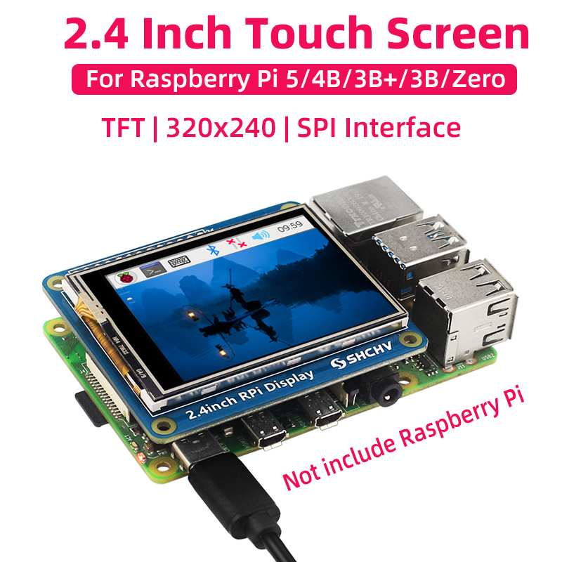 Turing Pi 2 - SHCHV หน้าจอสัมผัสขนาด 2.4 นิ้วสําหรับ Raspberry Pi