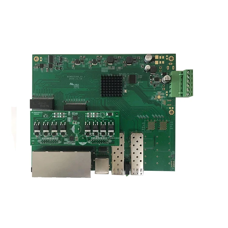 Sfp+ 10G Managed Switch 8 Port - สวิตช์เครือข่ายอีเธอร์เน็ตอุตสาหกรรมระดับองค์กร 8 พอร์ต 10/100/1000Mbps พร้อมพอร์ตเชื่อมต่อ 10G