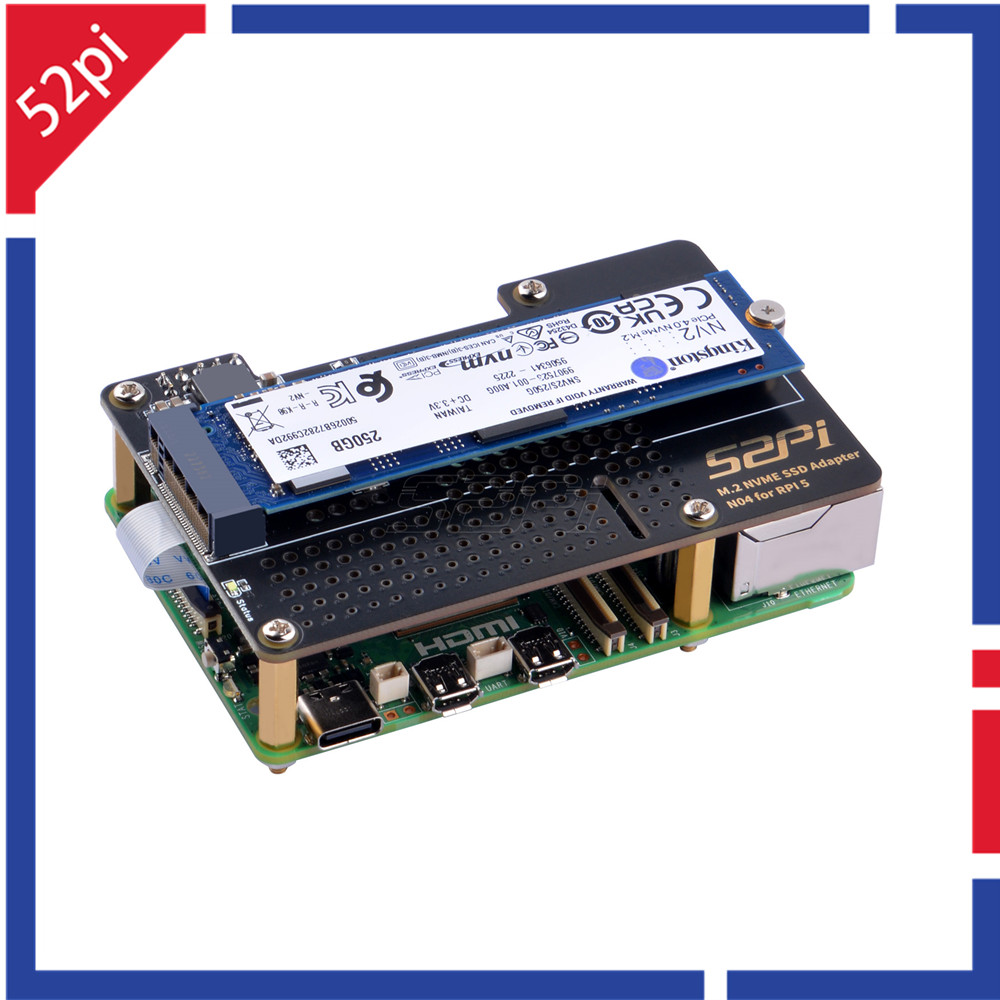 Turing Pi 2 - บอร์ดอะแดปเตอร์สำหรับต่อขยาย52Pi Raspberry Pi 5 M.2 N04