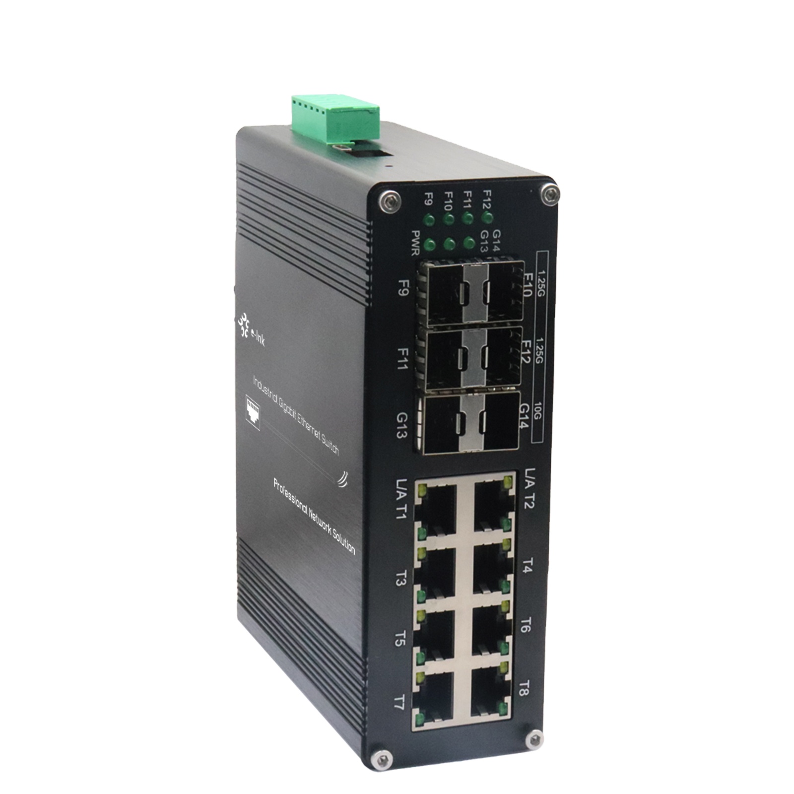 Sfp+ 10G Managed Switch 8 Port - สวิตช์อีเธอร์เน็ตแบบจัดการ L2+ ระดับอุตสาหกรรม 8 พอร์ต 10/100/1000T