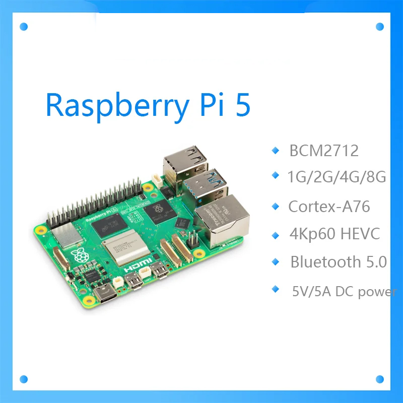 Raspberry Pi 5 8Gb - บอร์ดพัฒนา Raspberry Pi 5 Cortex-A76 Linux
