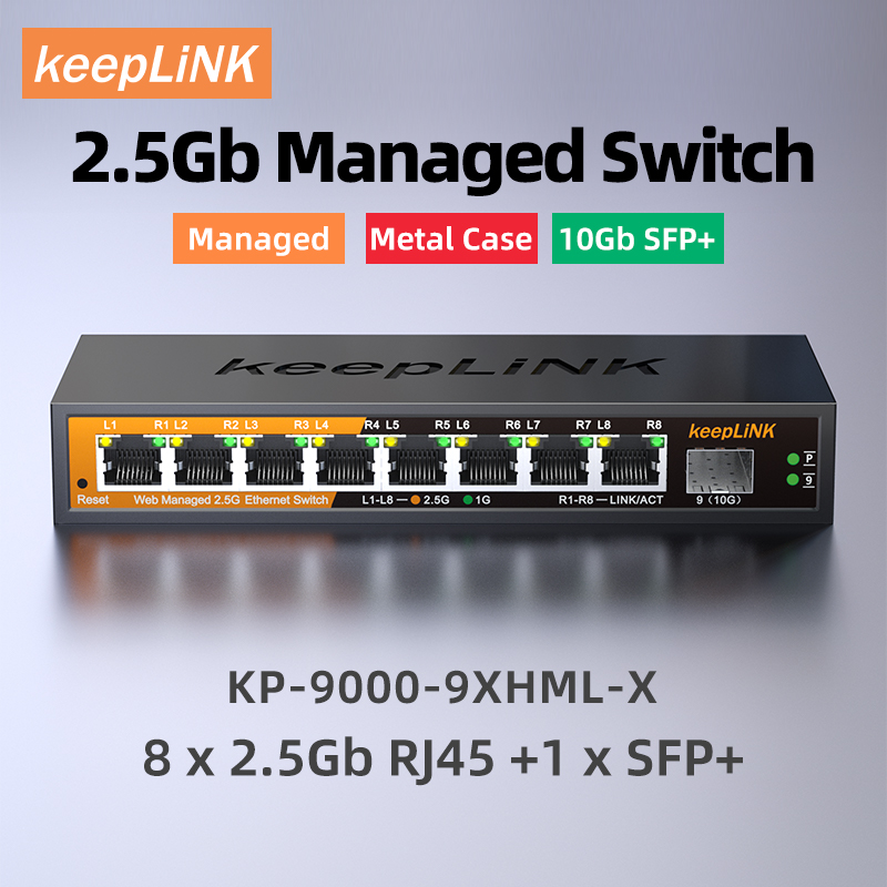 KeepLiNK 2.5Gb Managed Switch  - Sfp+ 10G Managed Switch 8 Port บทวิจารณ์และราคา