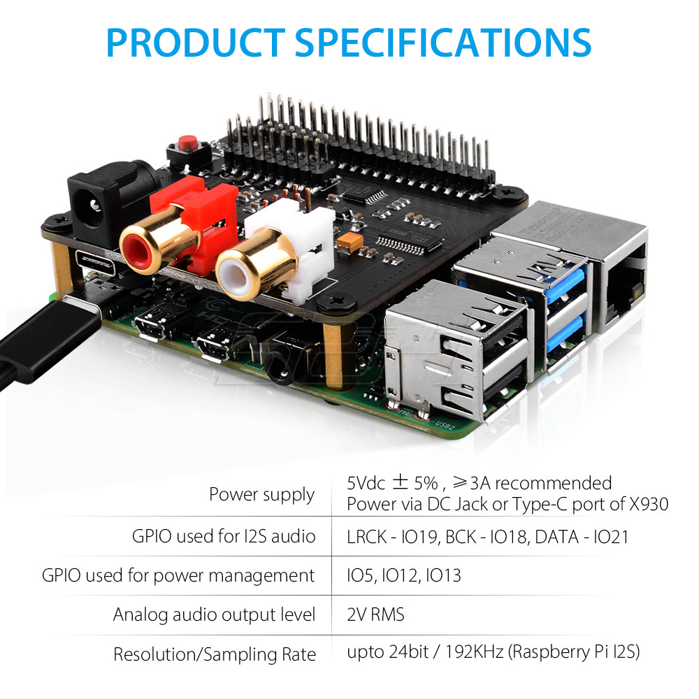 52Pi X930 Bluetooth 5.0 HiFi D - Deskpi Super6C บทวิจารณ์และราคา