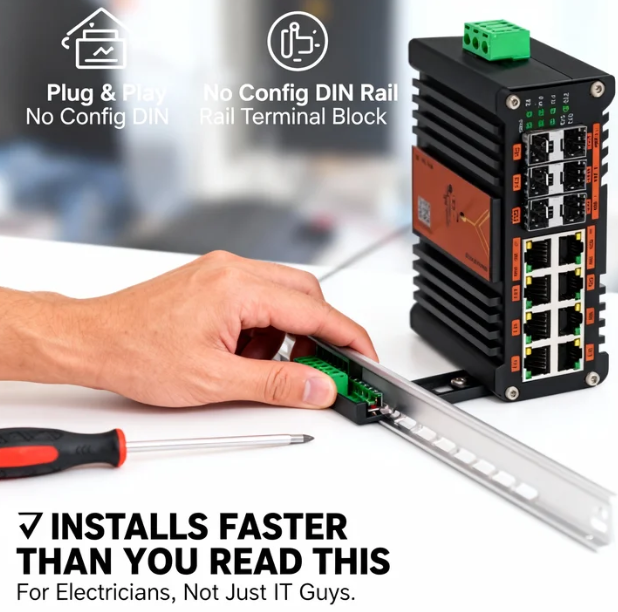 สวิตช์ PoE แบบจัดการระดับอุตสา - Sfp+ 10G Managed Switch 8 Port บทวิจารณ์และราคา