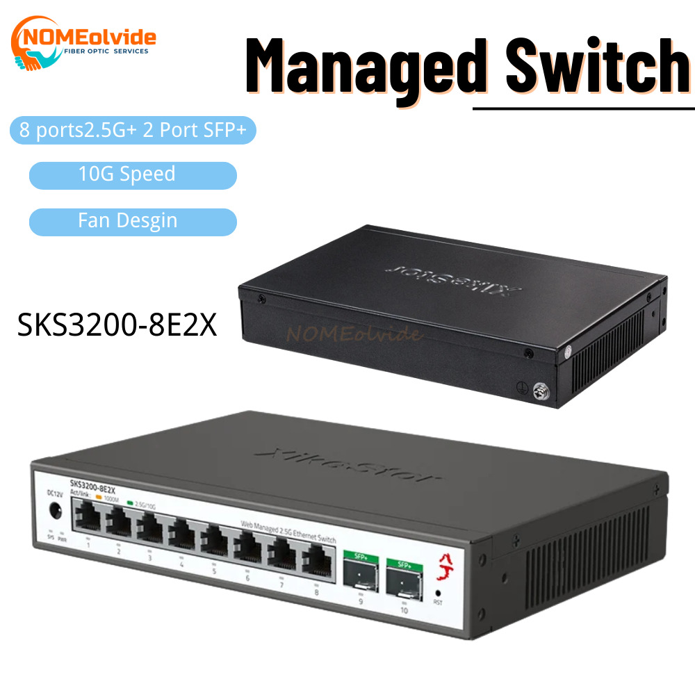 สวิตช์อีเธอร์เน็ตแบบจัดการง่าย - Sfp+ 10G Managed Switch 8 Port บทวิจารณ์และราคา