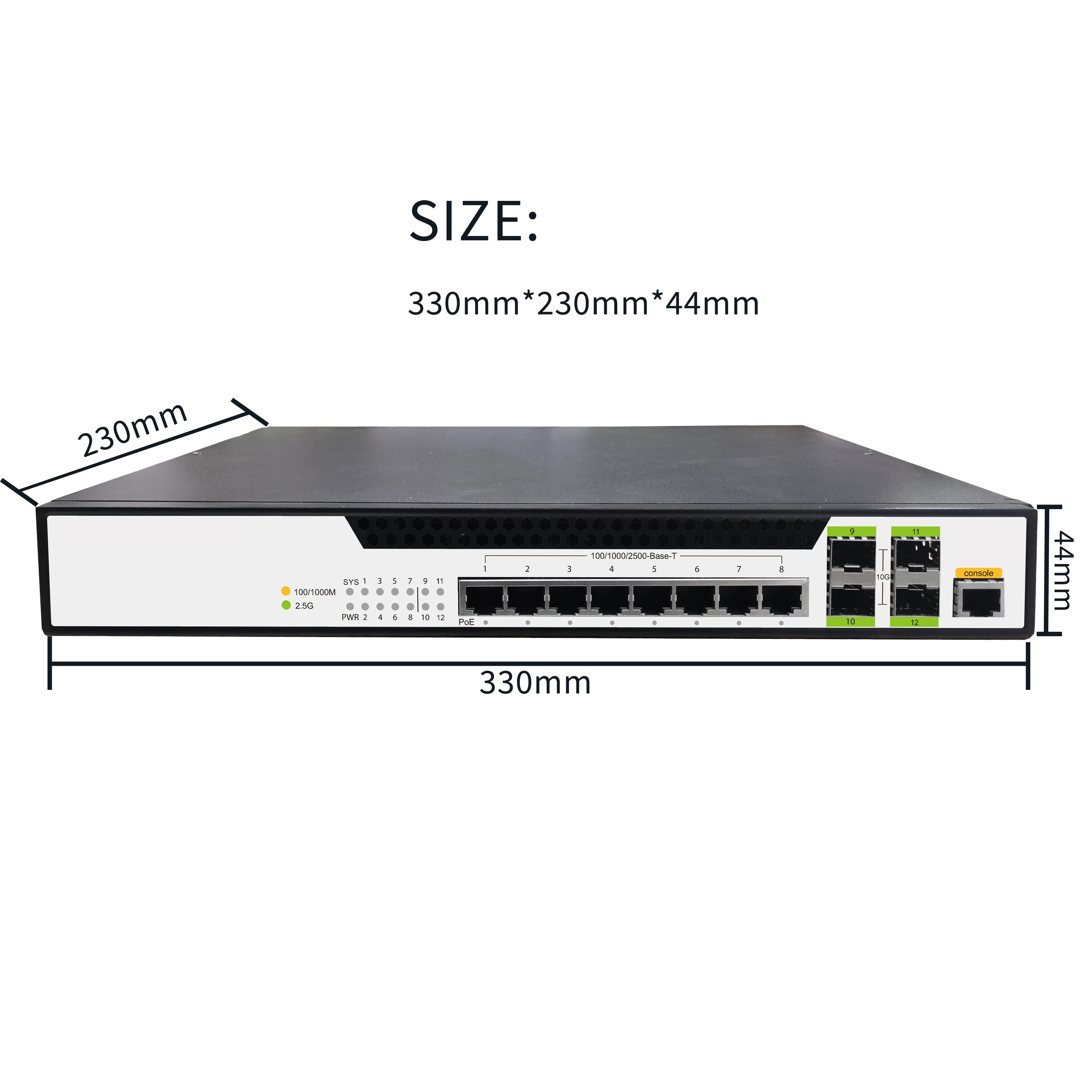 สวิตช์เครือข่ายแบบตั้งโต๊ะ PoE - Sfp+ 10G Managed Switch 8 Port บทวิจารณ์และราคา