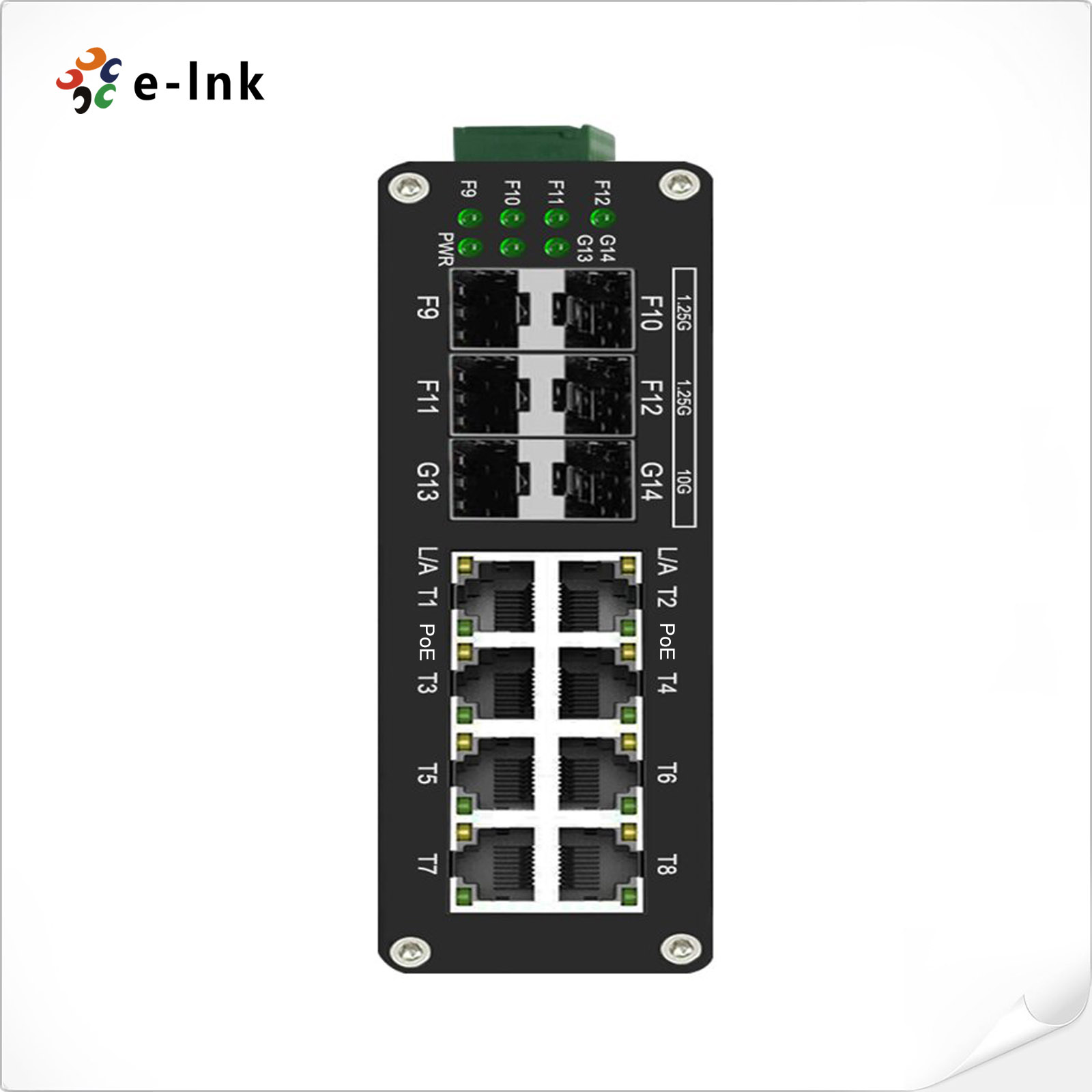 สวิตช์อุตสาหกรรมแบบอีเธอร์เน็ต - Managed Gigabit Poe Switch 8 Port 802.3At บทวิจารณ์และราคา